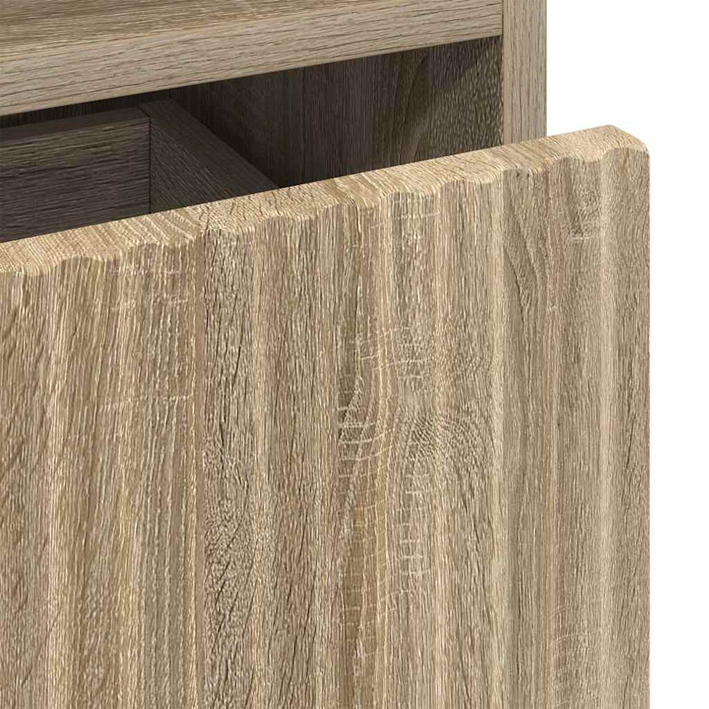 Sängbord 2 pcs Sonoma ek 49 x 36 x 61 cm Konstruerat trä