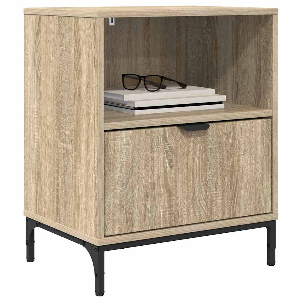 Sängbord 2 pcs Sonoma ek 49 x 36 x 61 cm Konstruerat trä