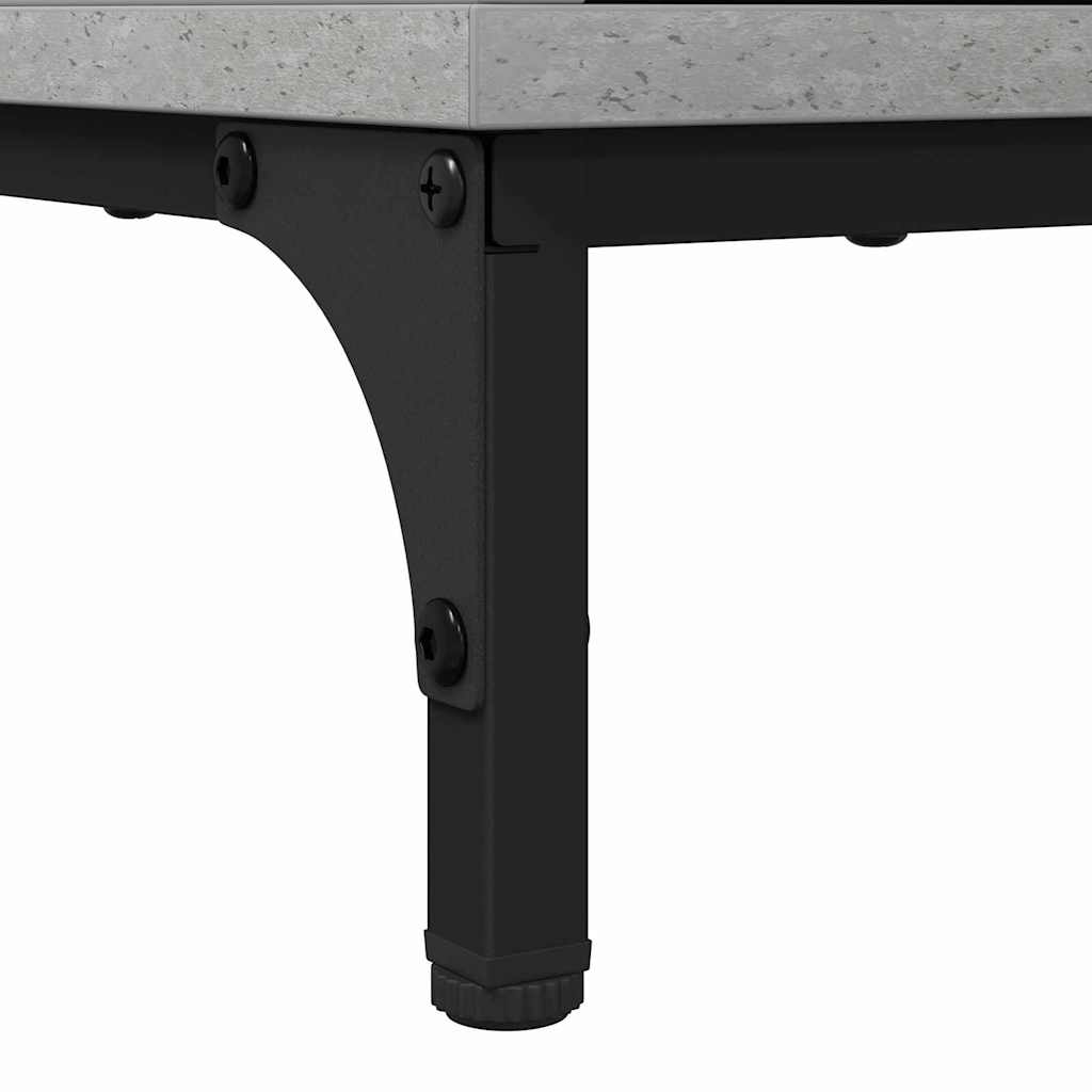 Sängbord 2 pcs Betonggrå 49 x 36 x 61 cm Konstruerat trä
