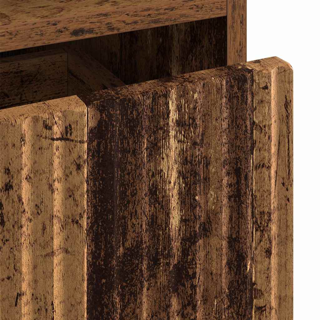 Sängbord 2 pcs Gammalt trä 49 x 36 x 61 cm Konstruerat trä