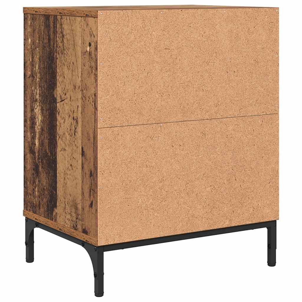 Sängbord 2 pcs Gammalt trä 49 x 36 x 61 cm Konstruerat trä