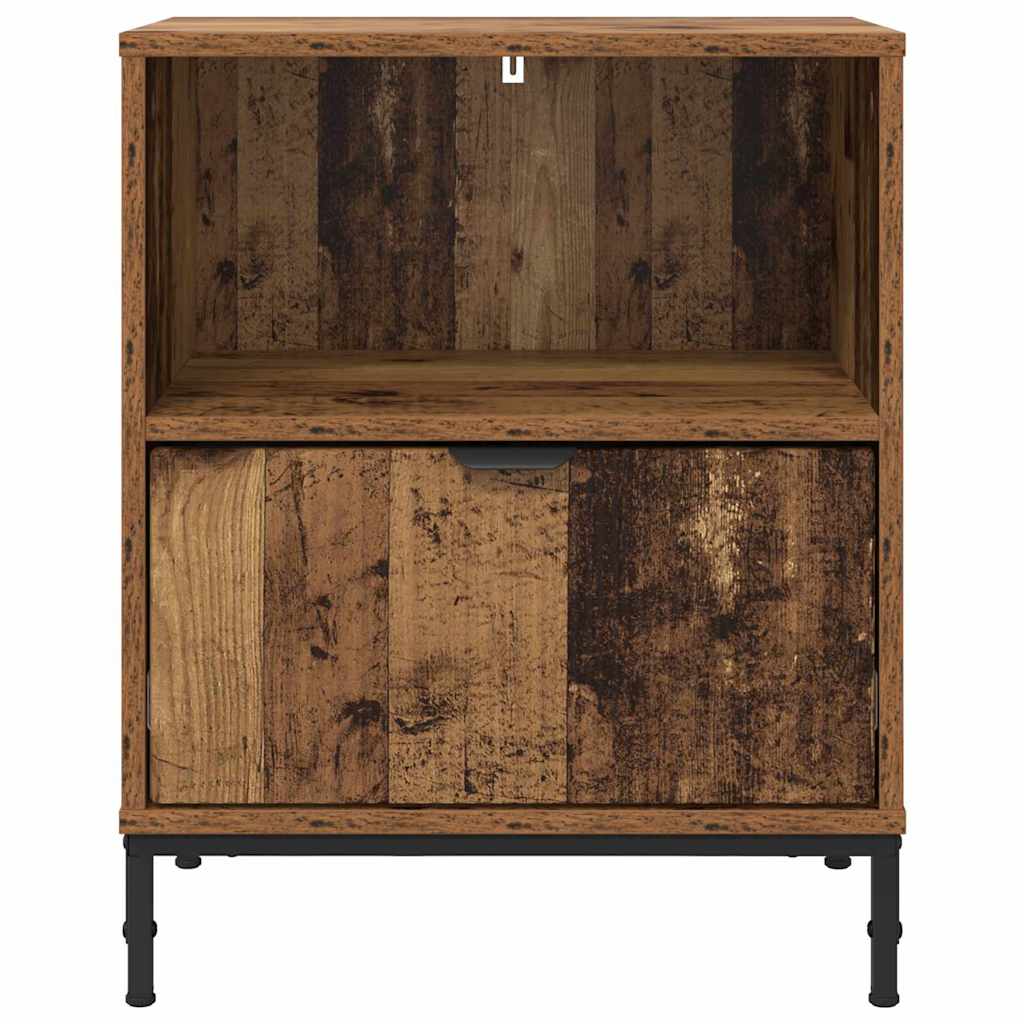 Sängbord 2 pcs Gammalt trä 49 x 36 x 61 cm Konstruerat trä