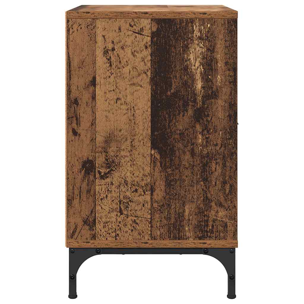 Sängbord 2 pcs Gammalt trä 49 x 36 x 61 cm Konstruerat trä