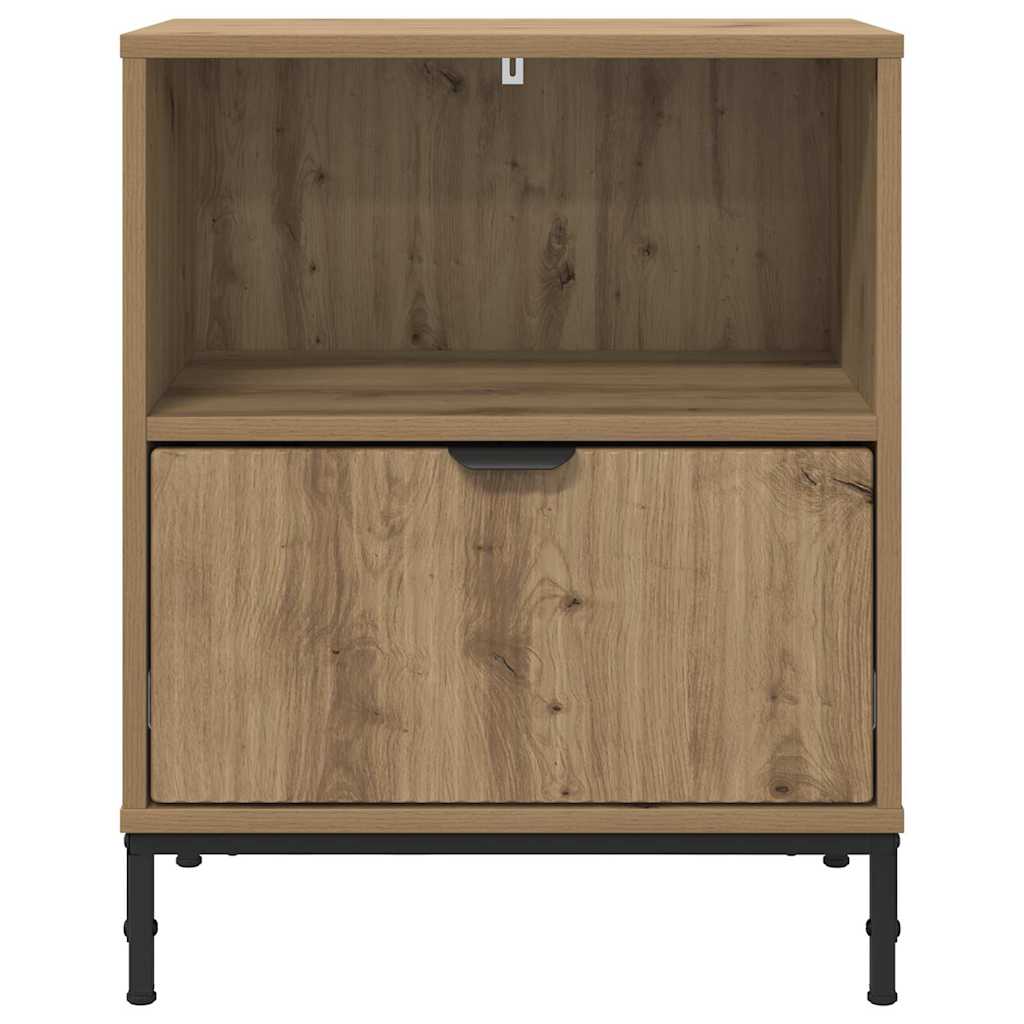 Sängbord 2 pcs artisan ek 49 x 36 x 61 cm Konstruerat trä