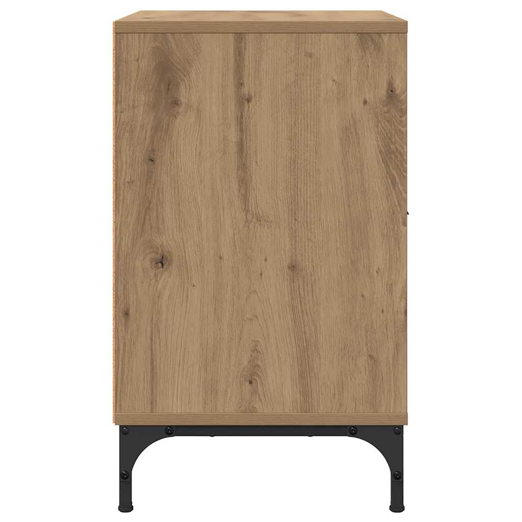 Sängbord 2 pcs artisan ek 49 x 36 x 61 cm Konstruerat trä