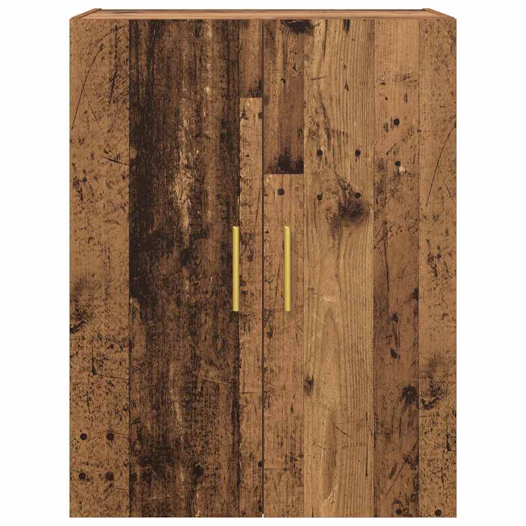 Väggmonterade Skåp 2 pcs Gammalt trä 69.5 x 34 x 90 cm