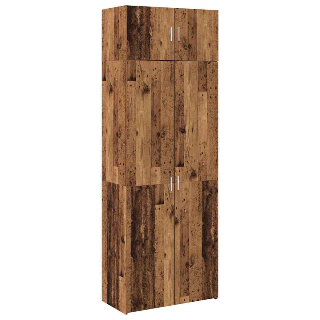 Skåp Åldrat Trä 80 x 42.5 x 225 cm