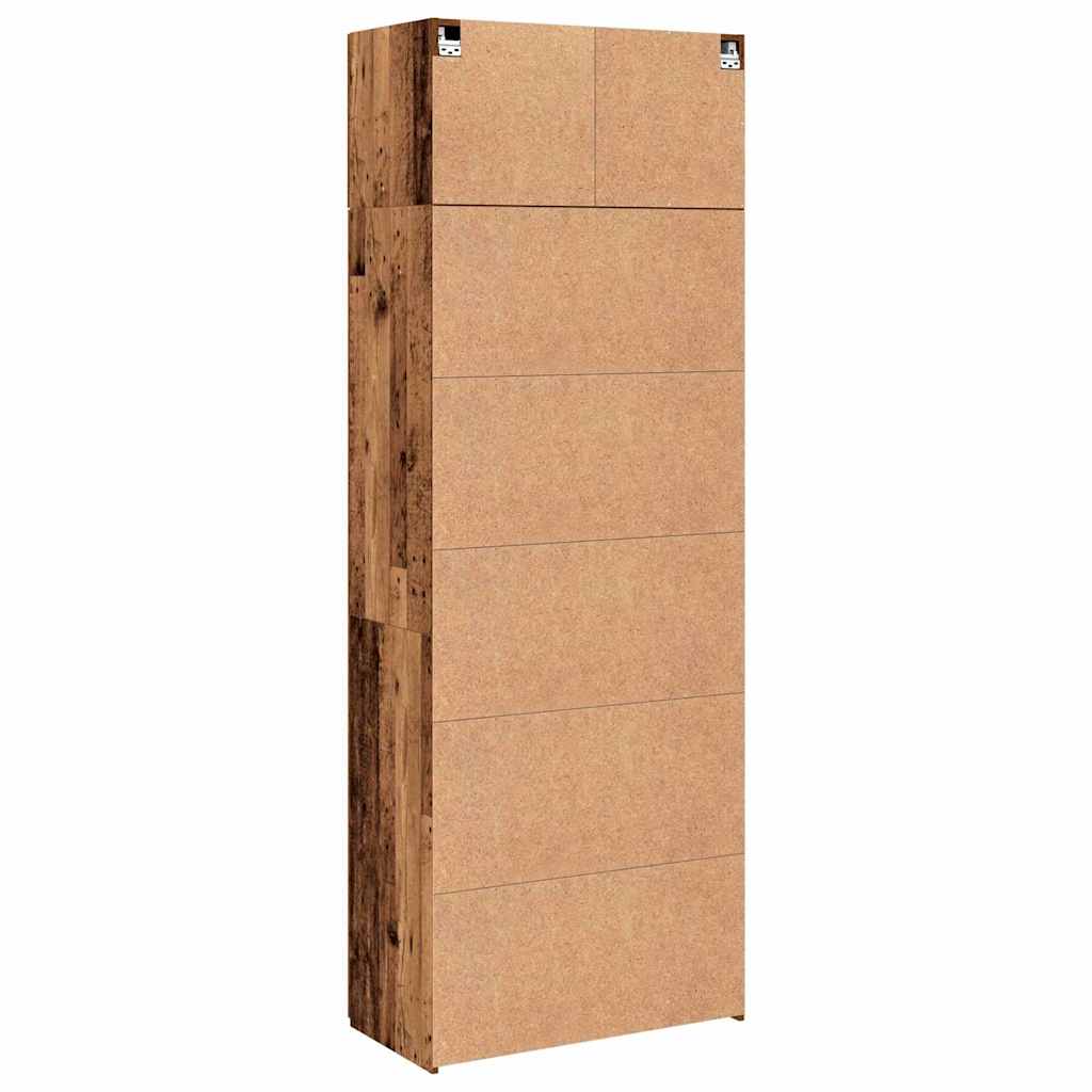 Skåp Åldrat Trä 80 x 42.5 x 225 cm
