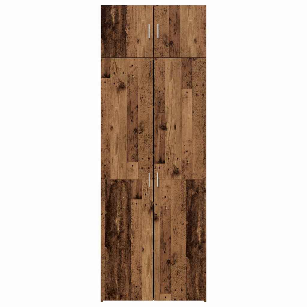 Skåp Åldrat Trä 80 x 42.5 x 225 cm