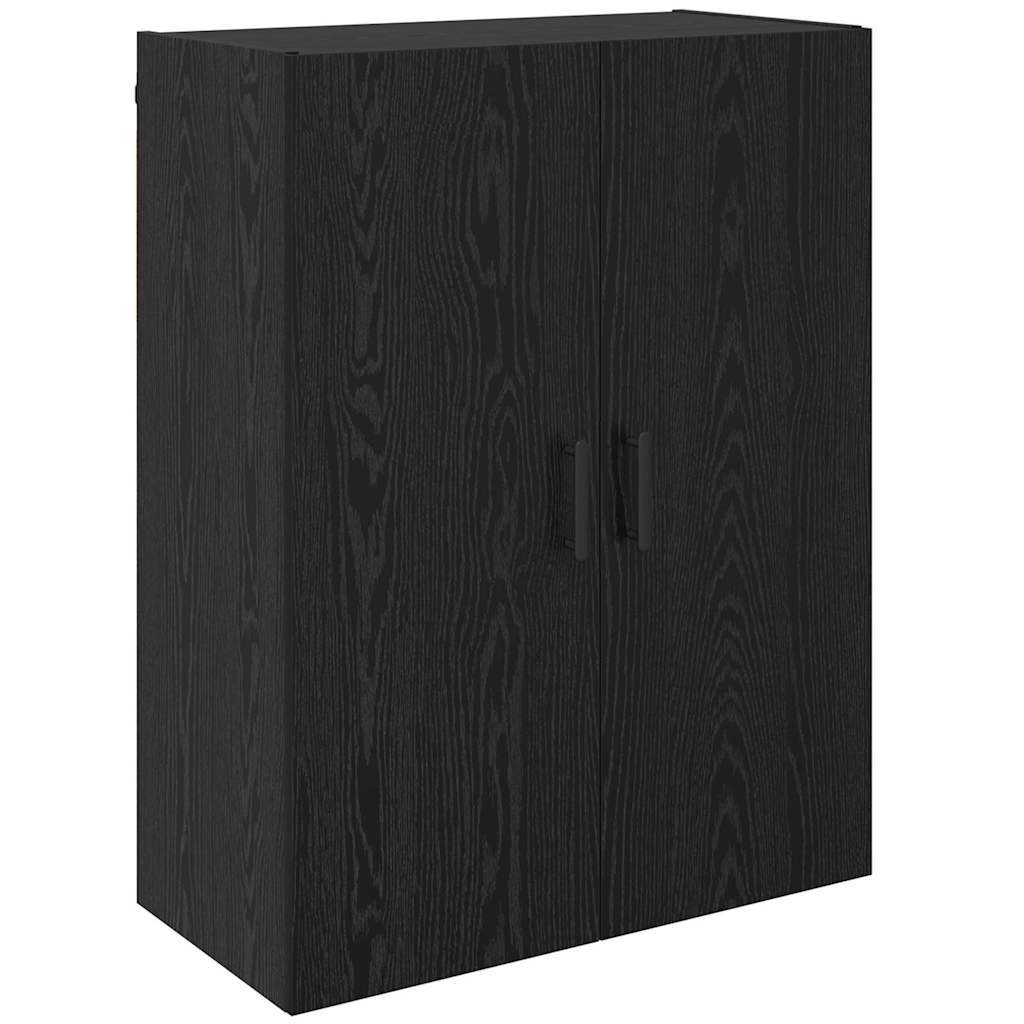 Väggskåp Svart Ek 2 pcs 69.5 x 34 x 90 cm
