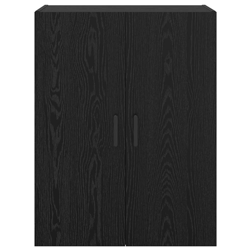 Väggskåp Svart Ek 2 pcs 69.5 x 34 x 90 cm