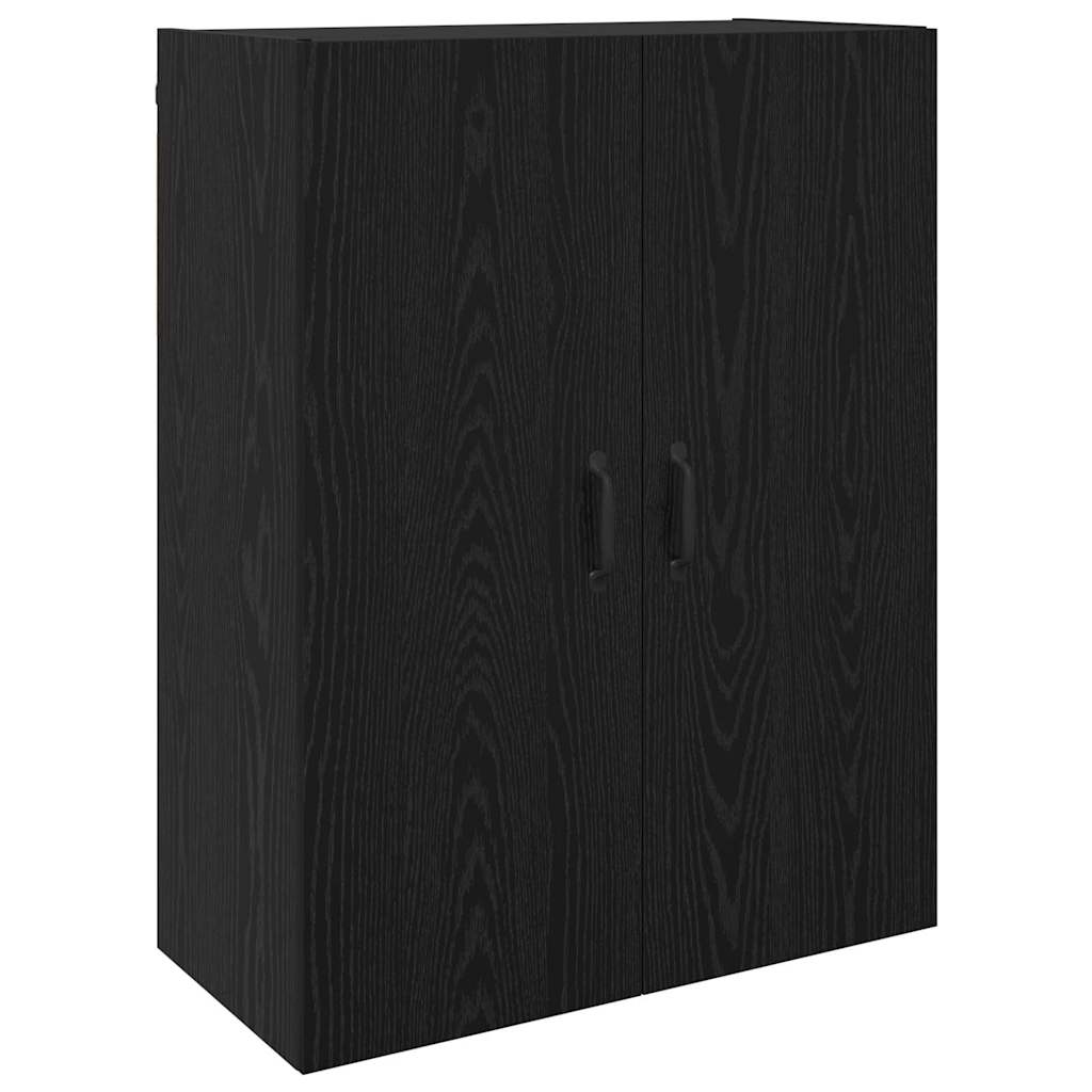 Väggskåp Svart Ek 2 pcs 69.5 x 34 x 90 cm
