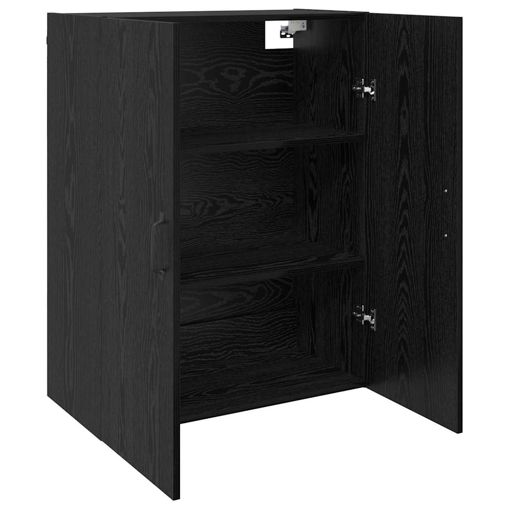 Väggskåp Svart Ek 2 pcs 69.5 x 34 x 90 cm