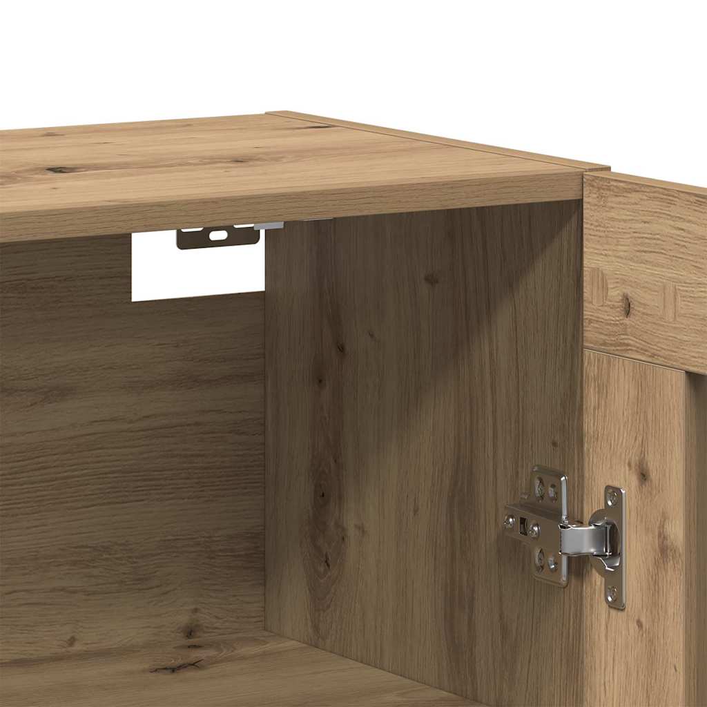 Väggmonterade Skåp 2 pcs artisan ek 69.5 x 34 x 90 cm Ekfaner