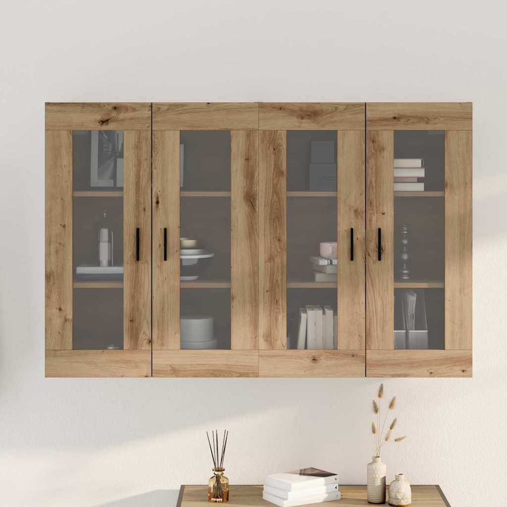 Väggmonterade Skåp 2 pcs artisan ek 69.5 x 34 x 90 cm Ekfaner