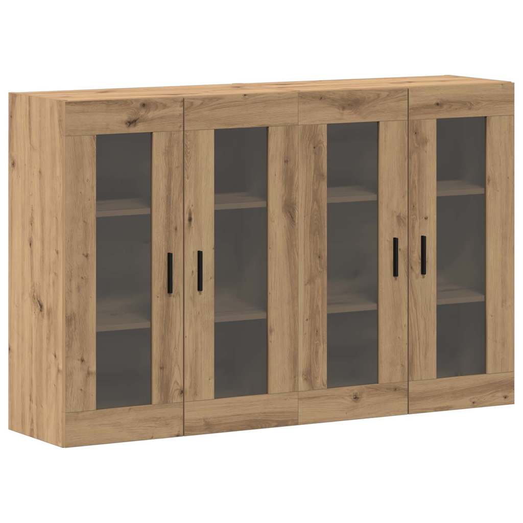 Väggmonterade Skåp 2 pcs artisan ek 69.5 x 34 x 90 cm Ekfaner