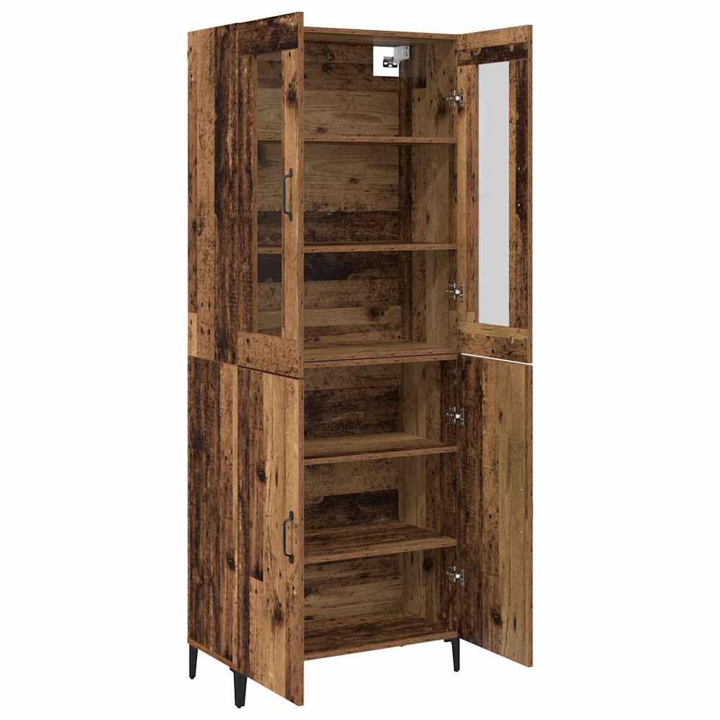 Skåp Åldrat Trä 2 pcs 69.5 x 34 x 180 cm