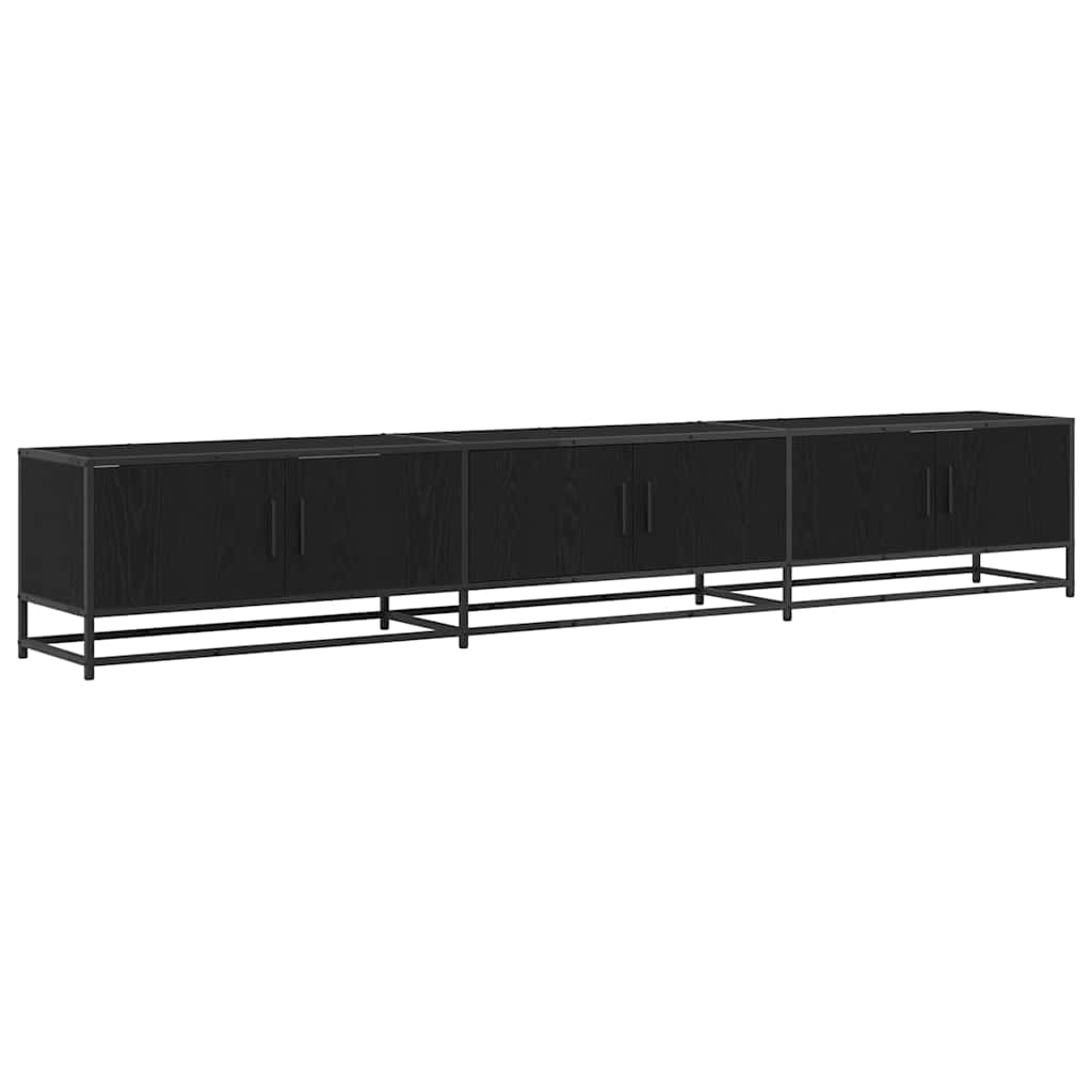TV-skåp Svart ek 240 x 35 x 41 cm Konstruerat trä