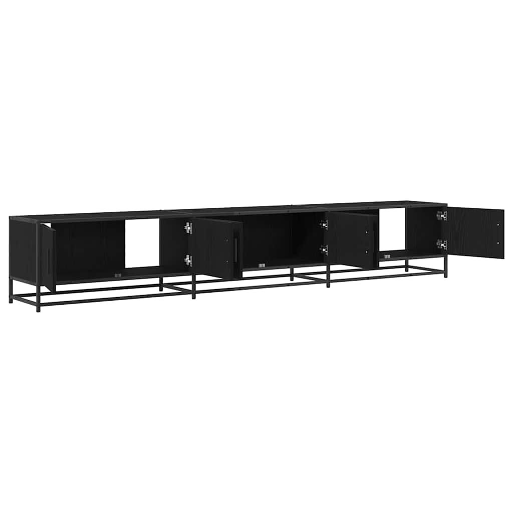 TV-skåp Svart ek 240 x 35 x 41 cm Konstruerat trä
