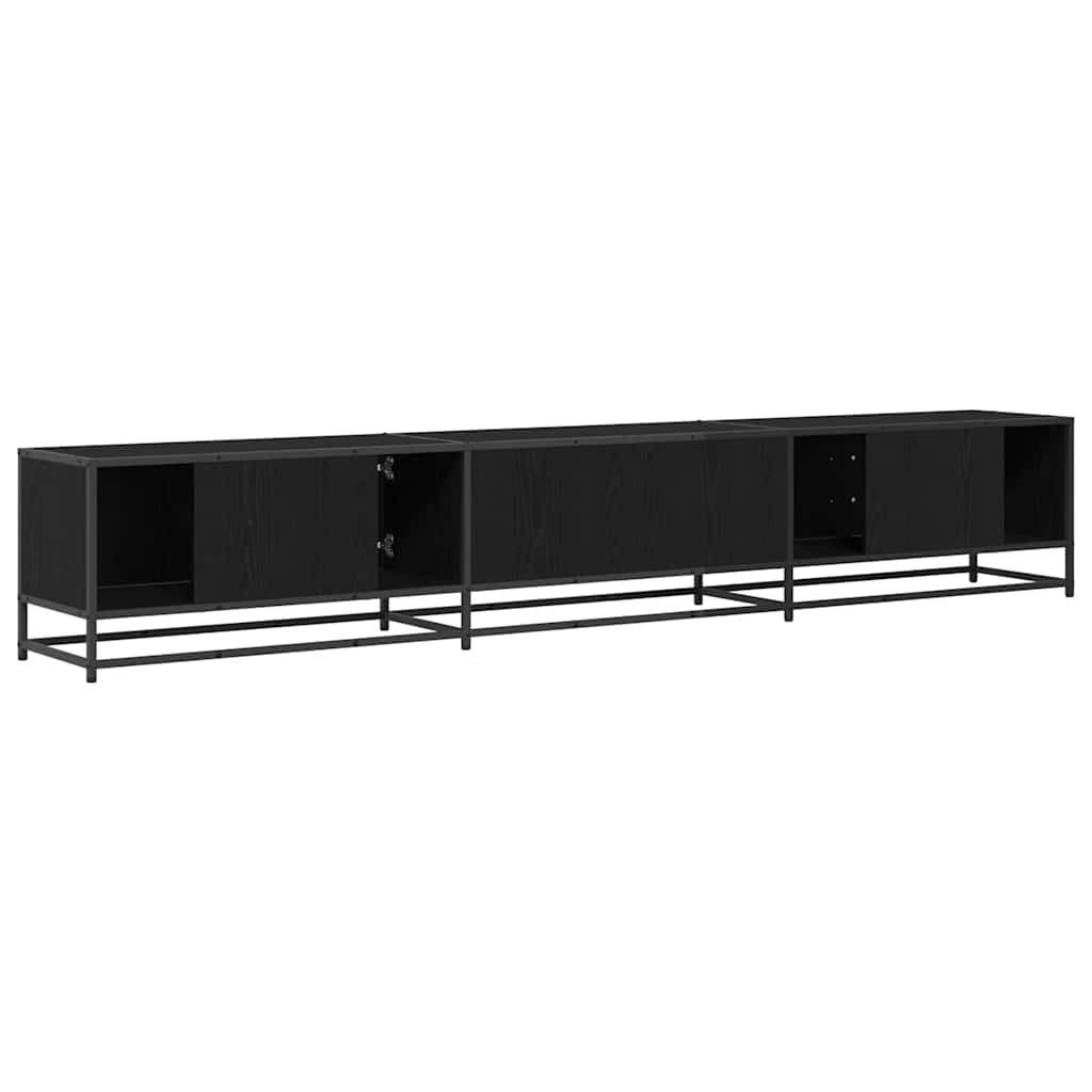 TV-skåp Svart ek 240 x 35 x 41 cm Konstruerat trä