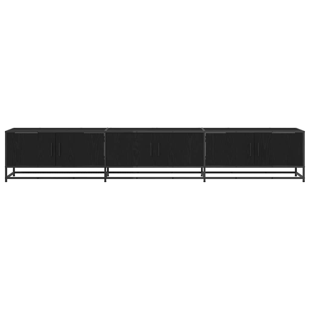 TV-skåp Svart ek 240 x 35 x 41 cm Konstruerat trä