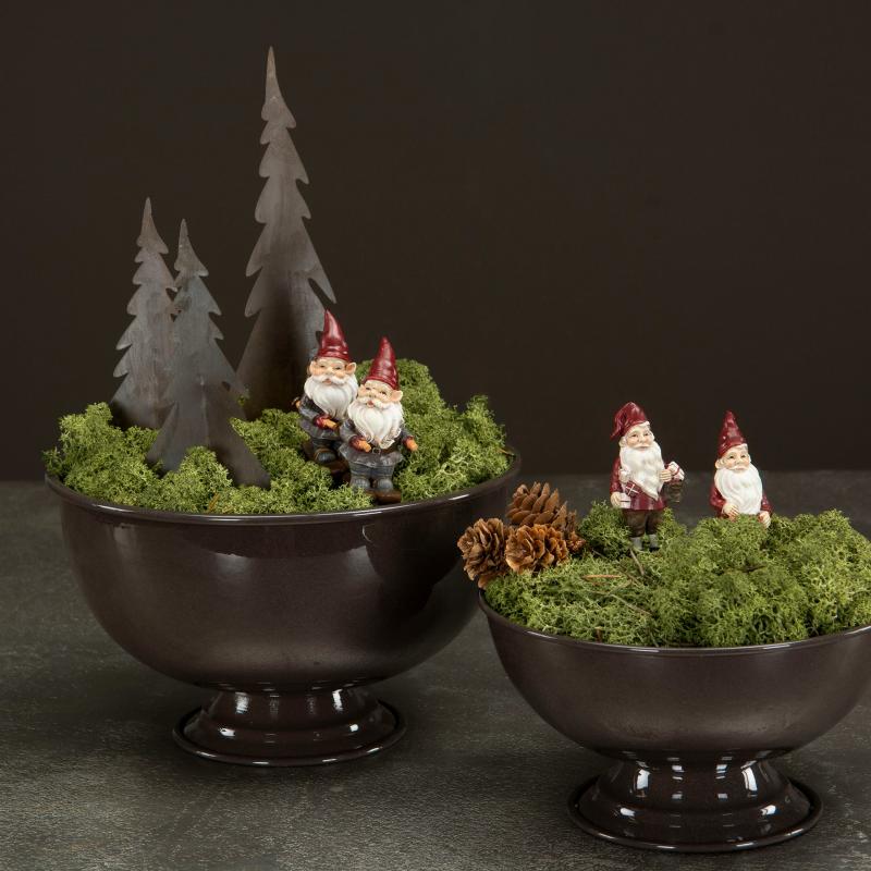 Juldekoration Inomhus Tomte Stick Äpple Mix Poly 7cm 2-pack