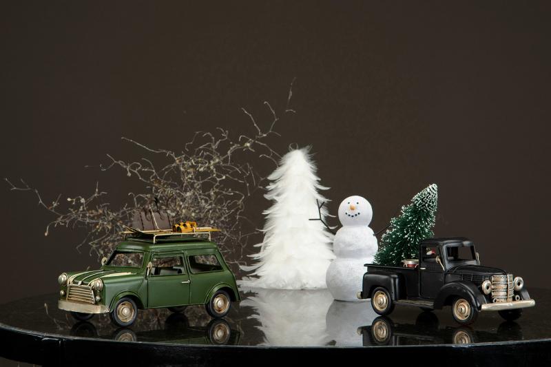 Juldekoration Inomhus Snögubbe Poly 12 17cm 2-pack