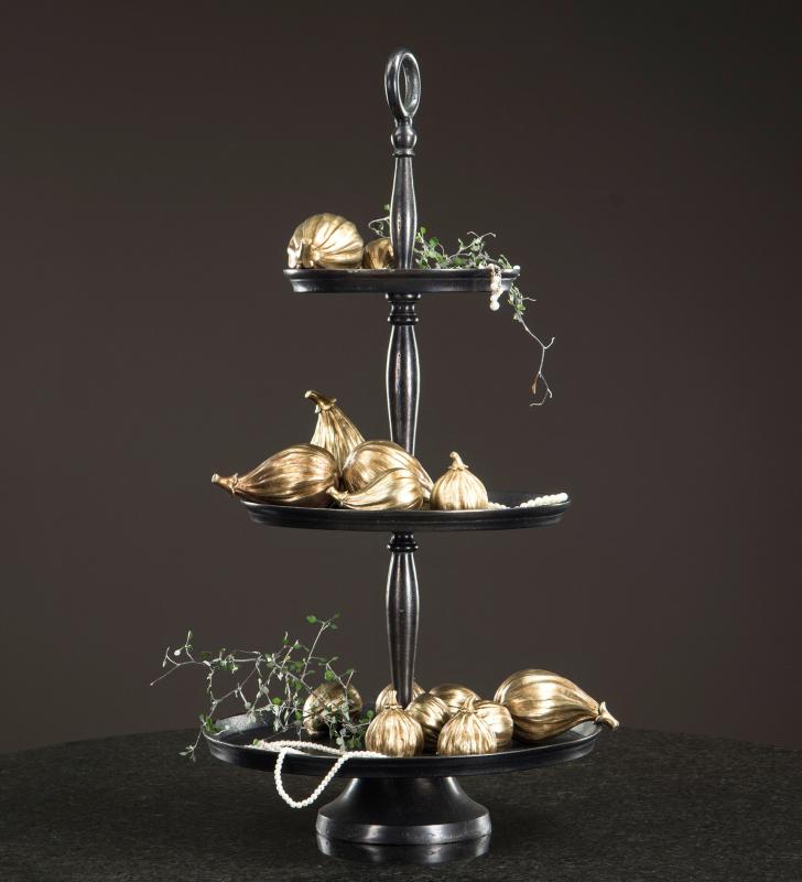 Dekoration Fikon Guld Poly 10cm 4-pack