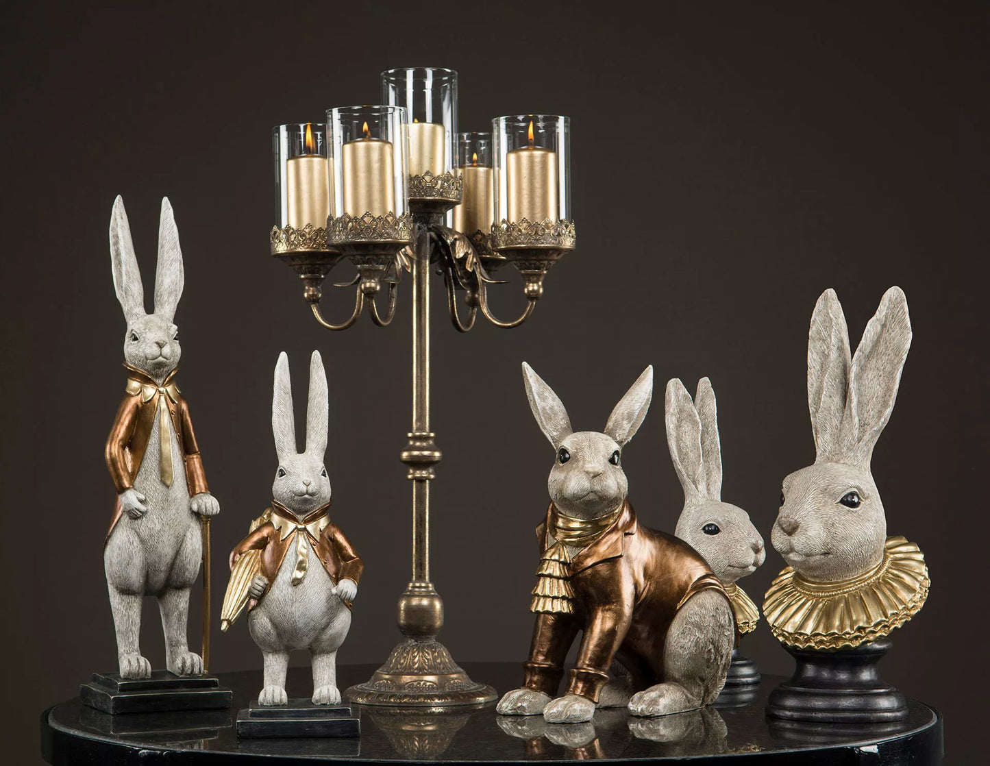 Påskdekoration Kanin Kort Poly 14x40cm