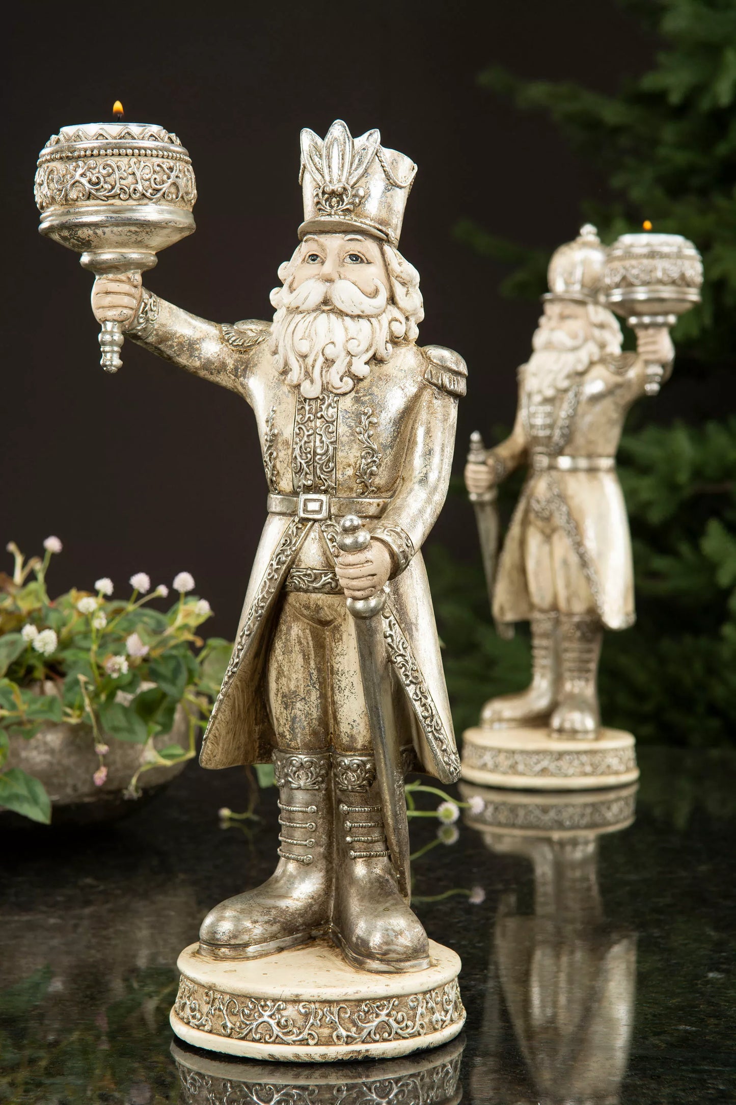 Juldekoration Nötknäppare Mix Poly 15x10x35cm 2-pack