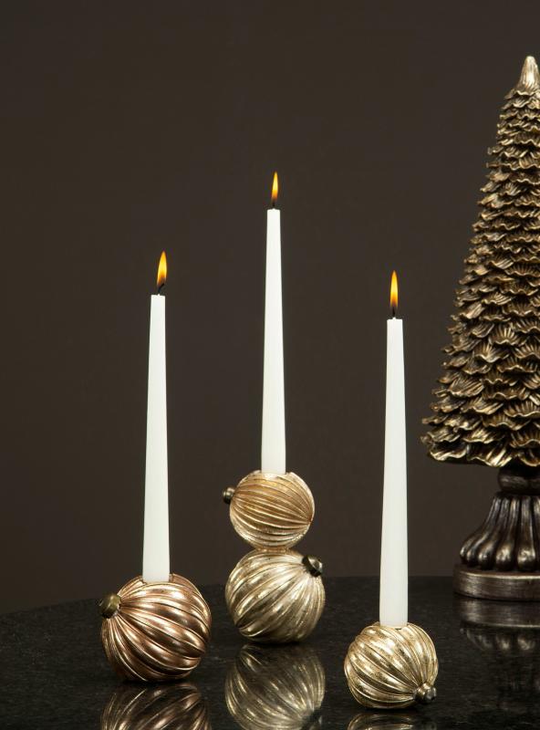 Julljusstake Julkula Duo Poly Ø10x16cm