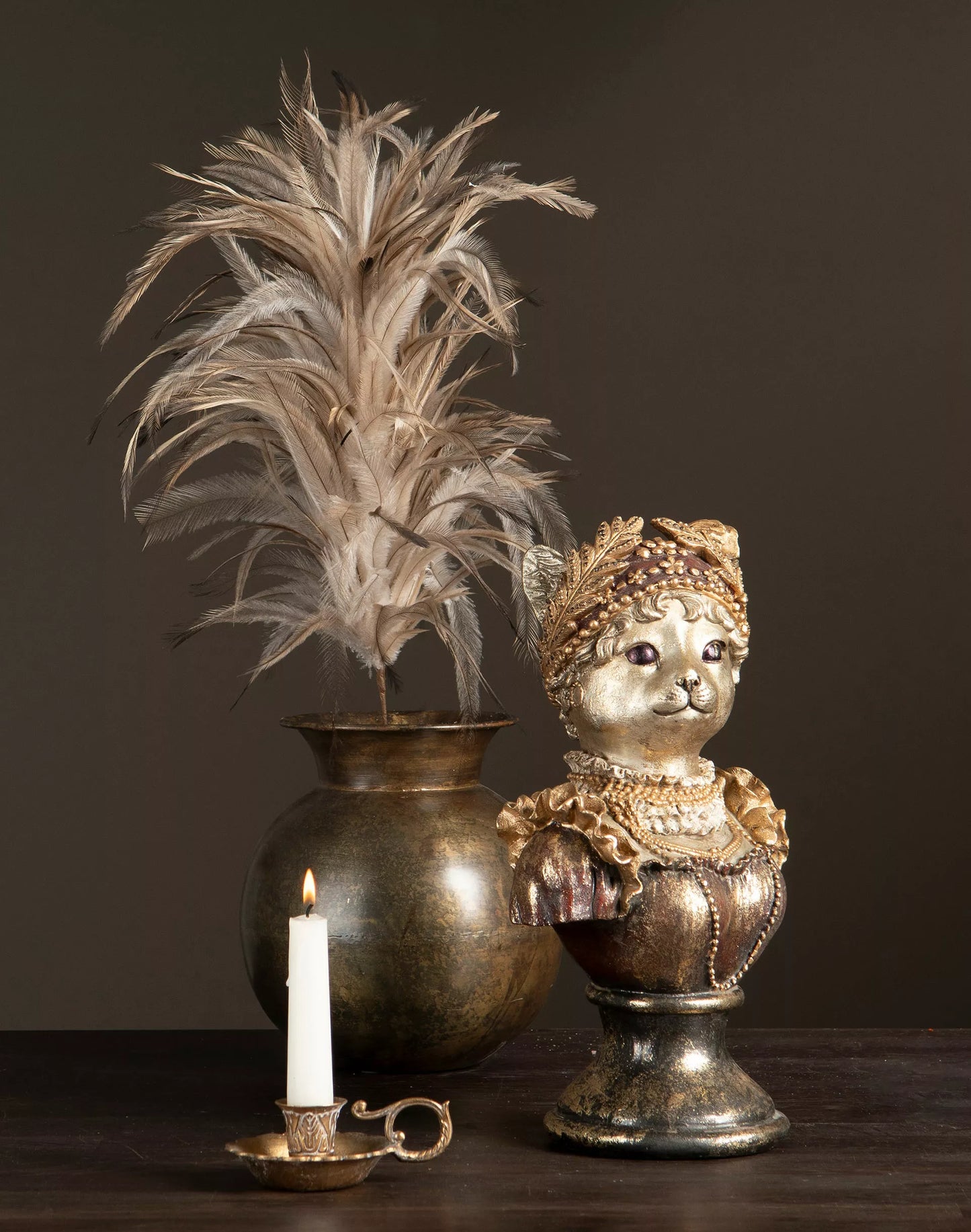 Dekoration Djur Katt Polyresin 19x14x34,5