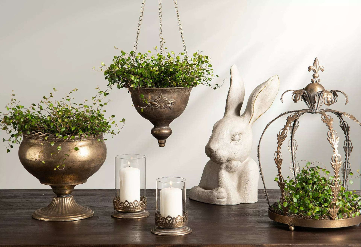 Ljuslykta Empre Guldbrun 2-pack