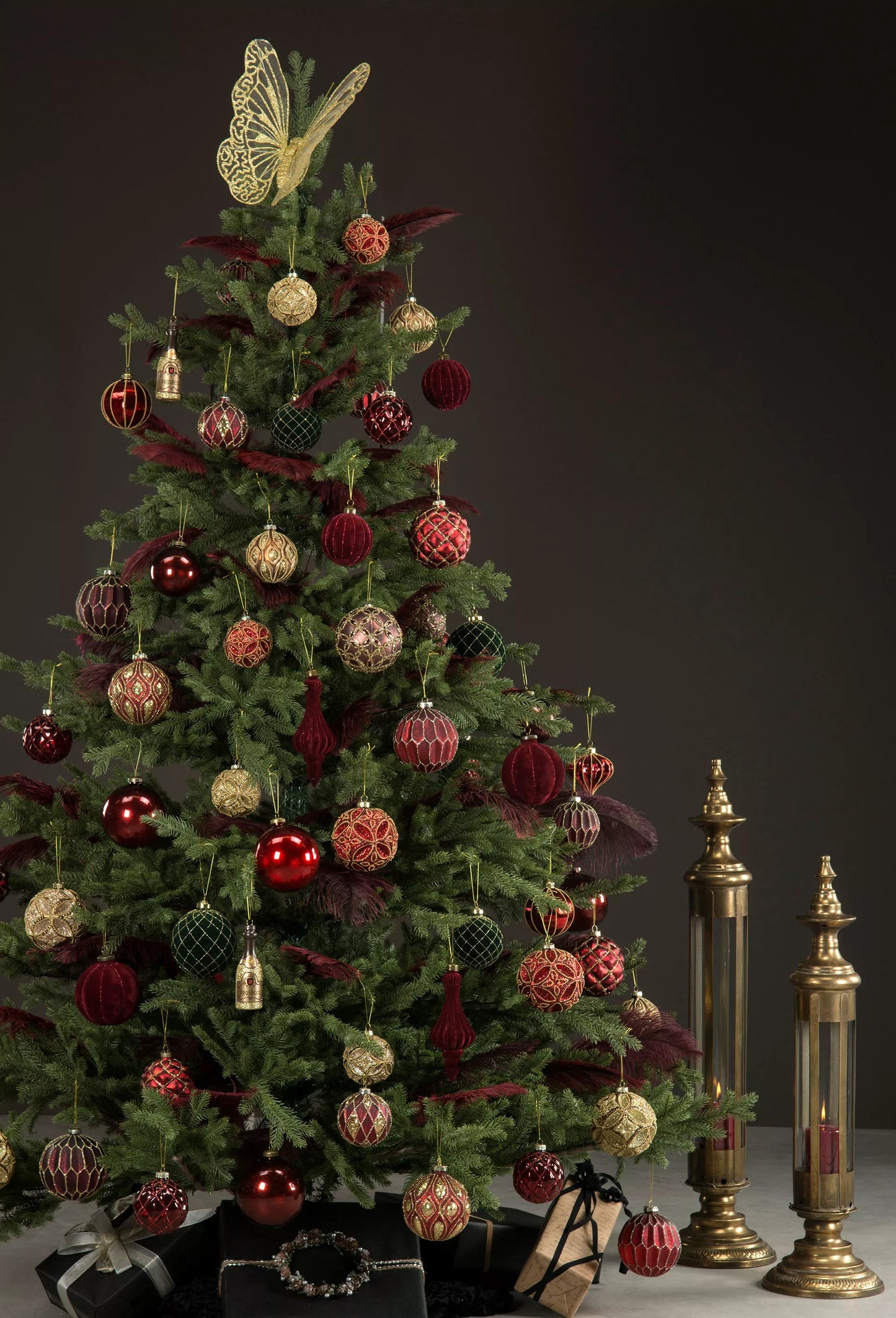 Ljuslykta Tower Guld 19x86cm 1 st