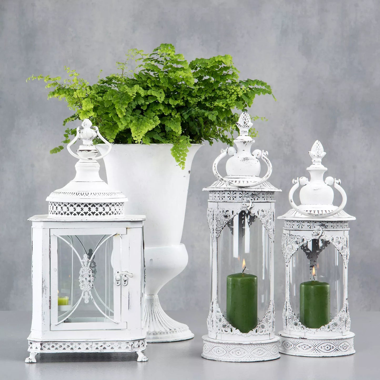 Ljuslykta Lucerna Antik - Antikvit 15x40cm