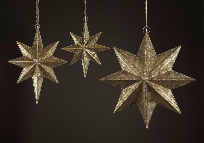 Belysning jul Adventsstjärna belysning - mässing 68 cm