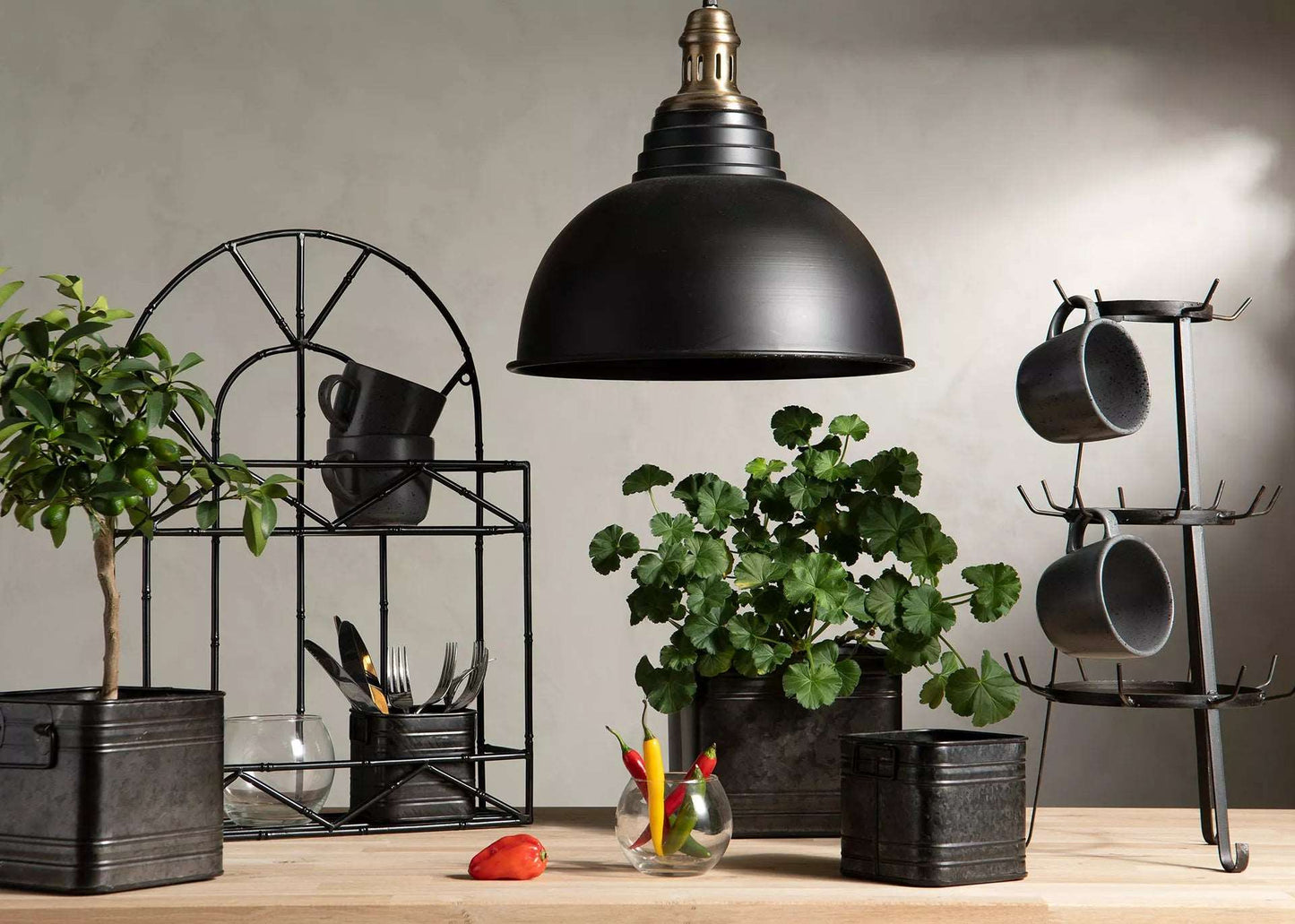 Redskapställ Kopphållare 54 cm svart