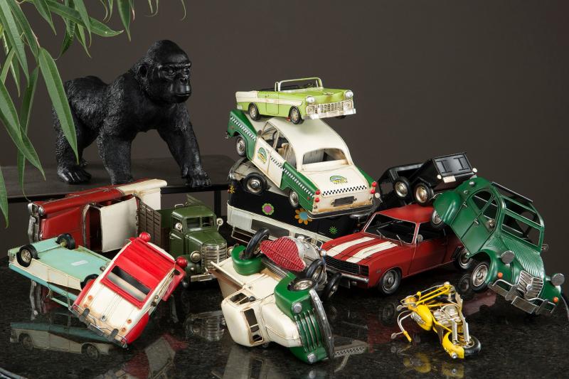 Dekoration Metalldekoration Lastbil Metall 28x11x12cm