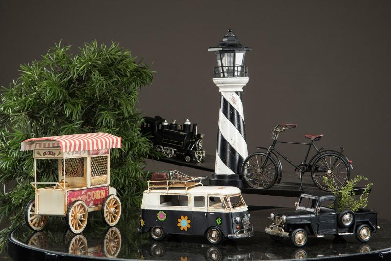 Dekoration Metalldekoration Hippiebuss Metall 27 x 12 x 17 cm