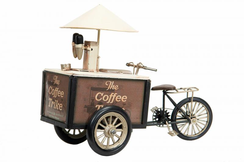 Dekoration Metalldekoration Cykel Kaffeshop Metall 27x13x17cm