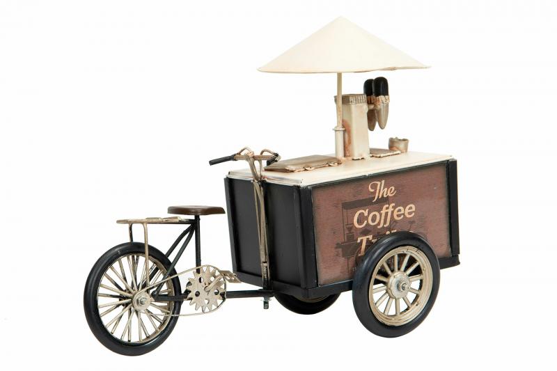 Dekoration Metalldekoration Cykel Kaffeshop Metall 27x13x17cm