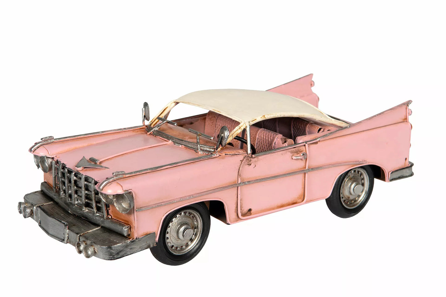 Dekoration Metalldekoration Bil Rosa Metall 31,5x14x10cm
