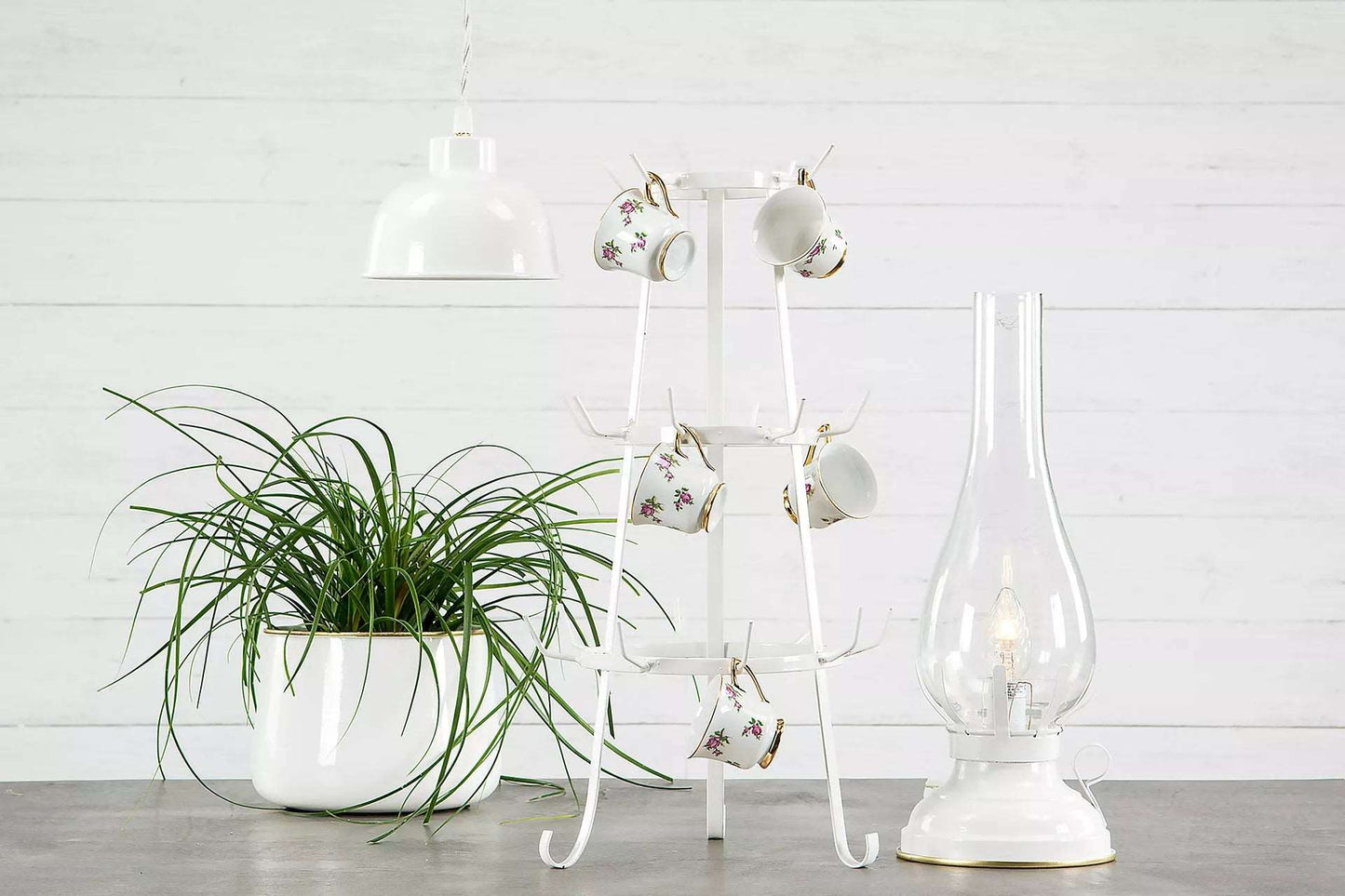 Redskapställ Kopphållare 54 cm vit