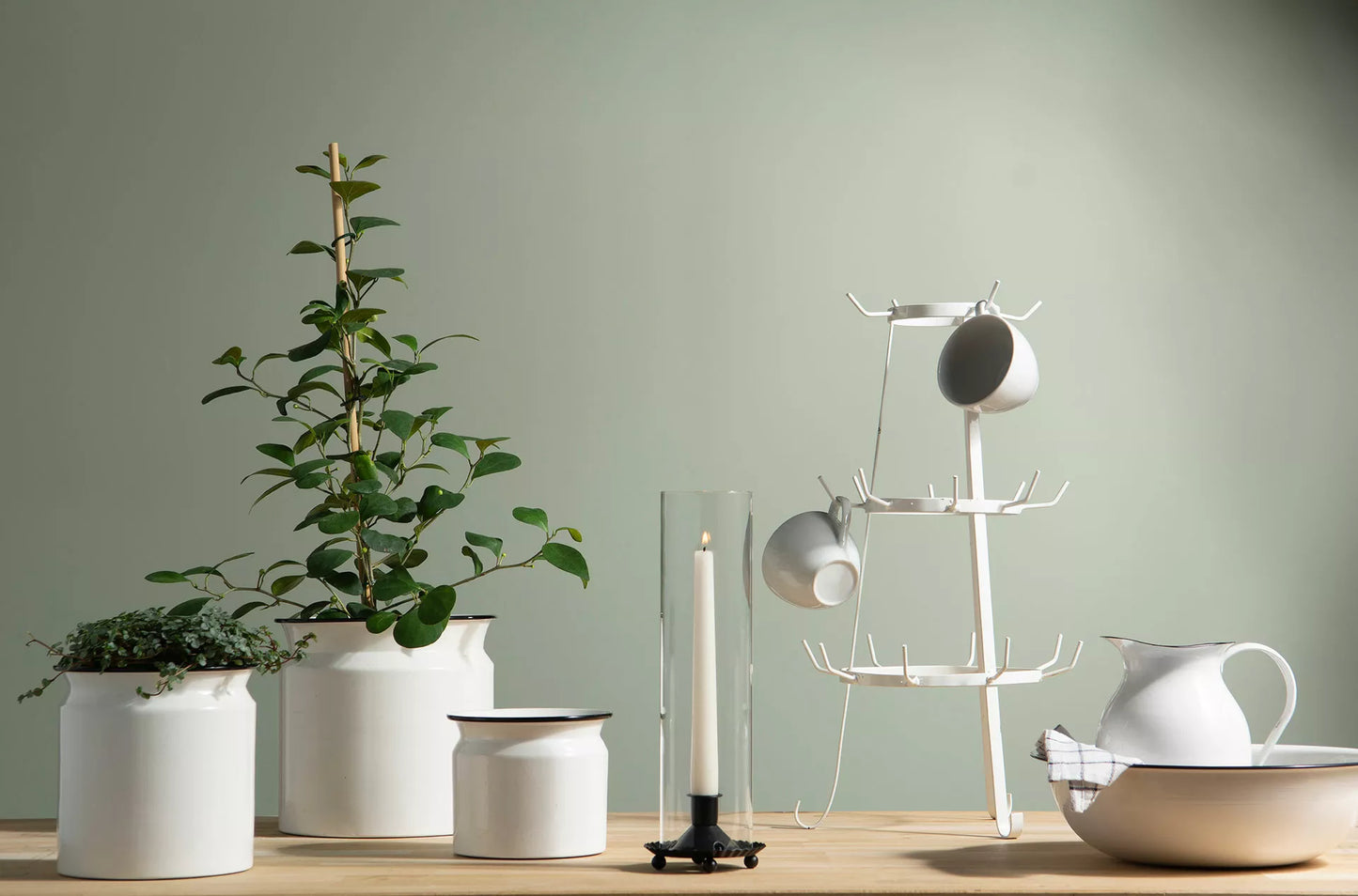 Redskapställ Kopphållare 54 cm vit