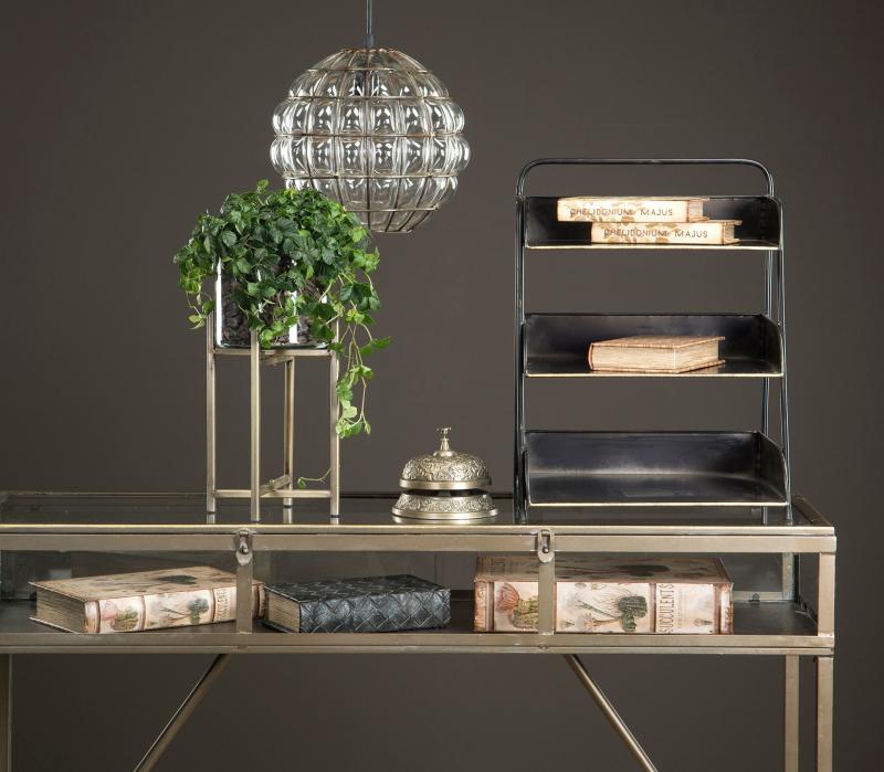 Dekoration Receptionsklocka Antik Mässing 14x10cm