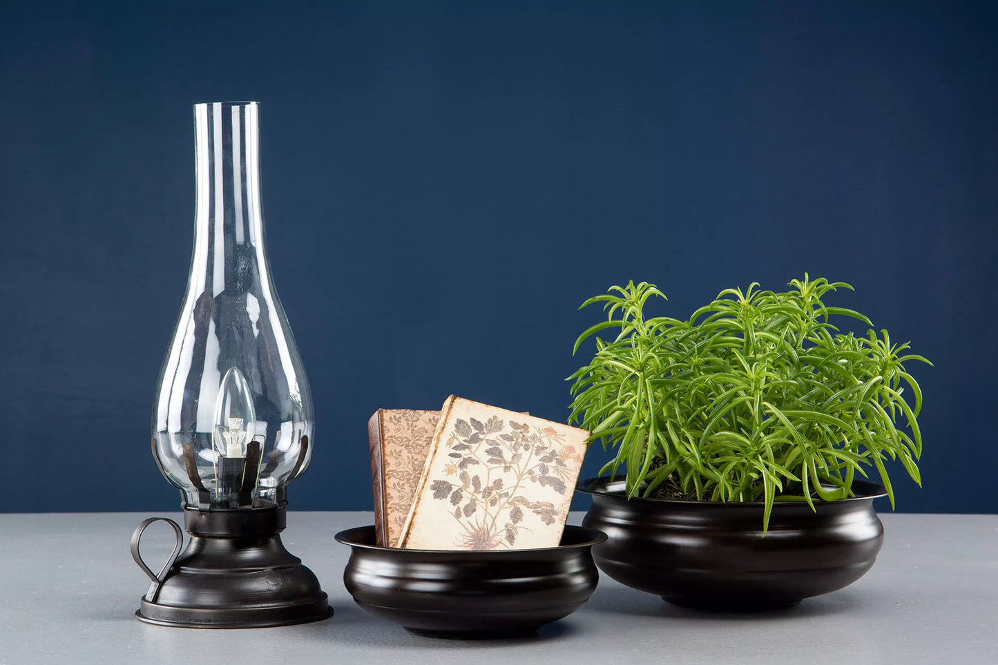 Bordslampa El 42 cm - Antikbrun