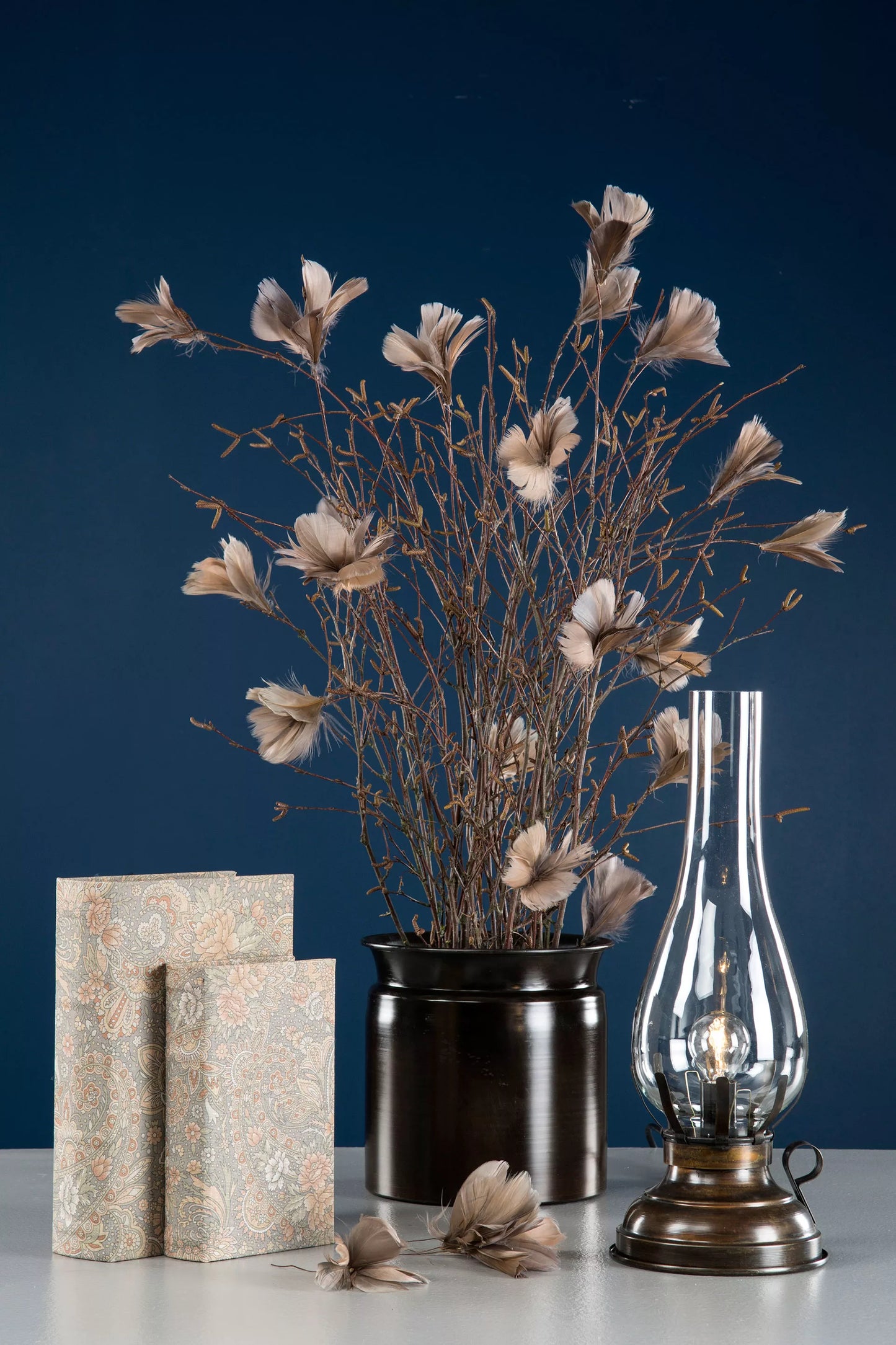 Bordslampa El 42 cm - Antikbrun