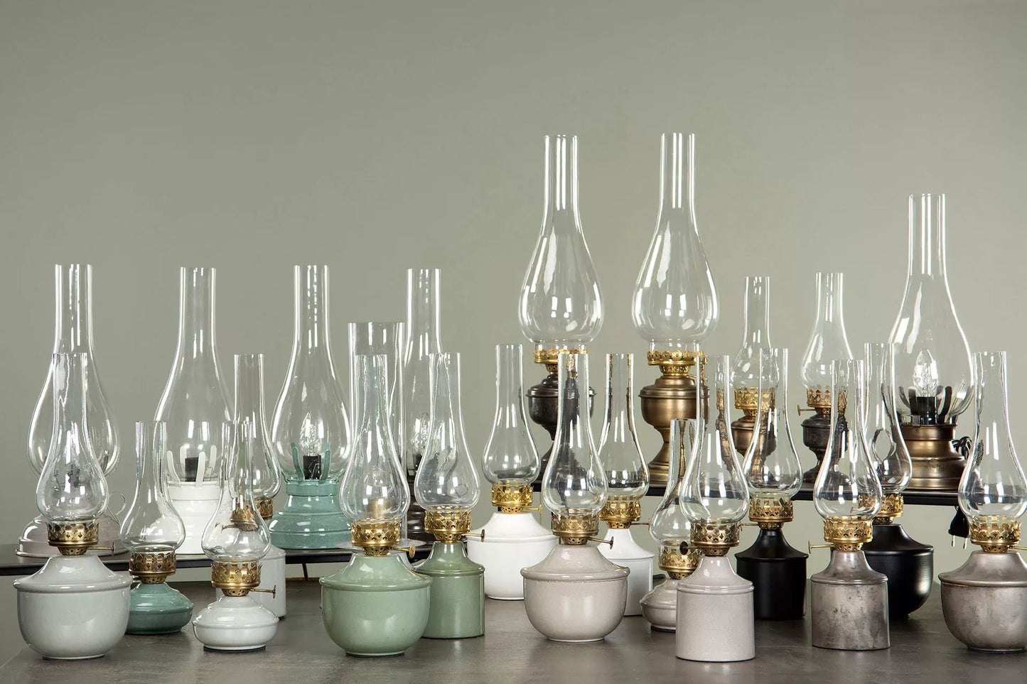 Bordslampa El 42 cm - Antikbrun