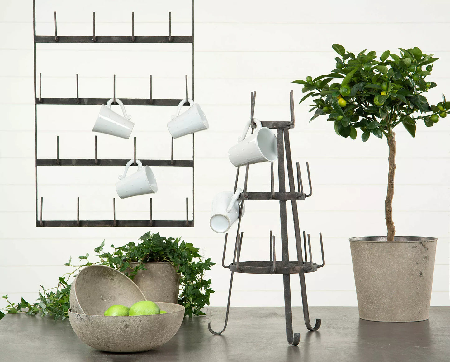 Redskapställ Kopphållare Vägg 44x5x77cm