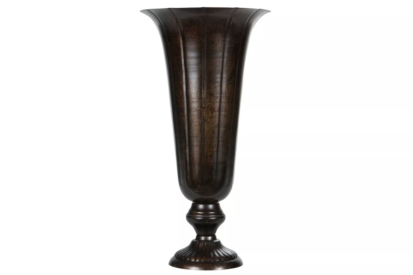 Dekorativ Vas Pokal Hög 42 cm - antikbrun